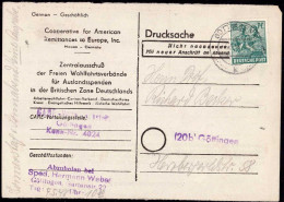 602293 | Bestätigung Für Den Erhalt Eines Care Pakets, Deutsche Geschichte  | Göttingen (W - 3400), -, - - OC38/54 Belgian Occupation In Germany