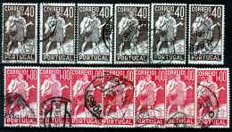 SALE !! 50 % OFF !! ⁕ Portugal 1935 - 1938 ⁕ 400 Years Gil Vicente Mi.599/600 ⁕ 13v Used - Oblitérés