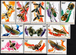 Rwanda - 1973 - Insects - Mint Stamp Set - Nuovi