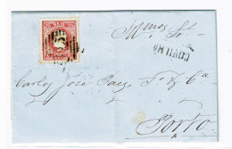 Portugal, 1868, # 30, Para O Porto - Covers & Documents