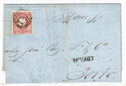 Portugal, 1868, # 30, Para O Porto - Briefe U. Dokumente