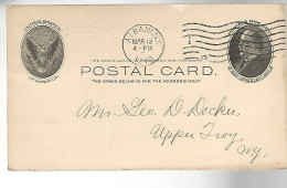 52955 ) USA Postal Stationery Albany Troy Postmarks 1910 - 1901-20