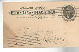 52968 ) USA Postal Stationery Troy CNew York Postmarks 1901 - 1901-20