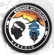 Ecusson BRIGADE MOTORISEE AJACCIO CORSE - Polizei