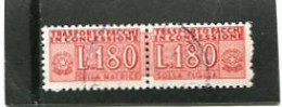 ITALY/ITALIA - 1966  180 L  PACCHI IN CONCESSIONE  FINE USED - Consigned Parcels