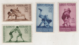 TURKEY,TURKEI,TURQUIE ,1949,THE 5TH EUROPEAN WRESTLING CHAMPIONSHIPS,STAMP,MNH - Unused Stamps