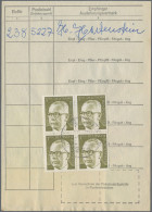 Bundesrepublik Deutschland: 1973/1980, Partie Von Ca. 90 Stück "Paketzustelliste - Sammlungen