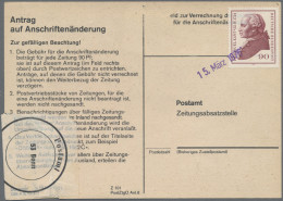 Bundesrepublik Deutschland: 1974/1978, Partie Von Ca. 81 Stück "Antrag Auf Ansch - Collezioni