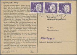 Bundesrepublik Deutschland: 1974/1978, Partie Von Ca. 83 Stück "Antrag Auf Ansch - Collezioni