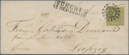 Deutschland: 1800/1955 Ca.: Posten Mit 46 Briefen, Ansichtskarten (meist Bayern) - Collections