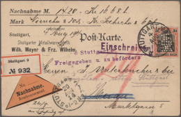 Deutschland: 1876/1990, Retour-Belege, Partie Von 38 Briefen Und Karten Von Dt.R - Collections