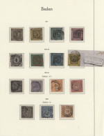 Altdeutschland: 1849/1872, Schöne Kollektion Der Altdeutschen Staaten Von Baden - Collections