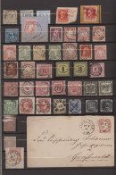 Altdeutschland Und Deutsches Reich: 1855/1925 (ca.), Meist Gestempelte Partie Vo - Sammlungen
