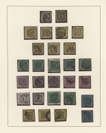 Baden - Marken Und Briefe: 1851/1868, Gestempelte Sammlung Von Ca. 91 Marken Auf - Sonstige & Ohne Zuordnung