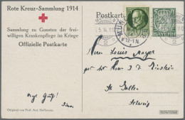Bayern - Privatganzsachen: 1897/1917 (ca.), Interessantes Los Mit 30 überwiegend - Sonstige & Ohne Zuordnung