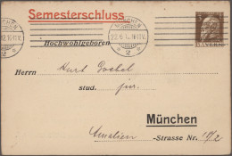 Bayern - Privatganzsachen: 1912, Luitpold, Privat-Ganzsachen-Doppelkarte 3 Pfg.+ - Other & Unclassified