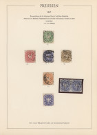 Preußen - Marken Und Briefe: 1850/1867 (ca.), Alte Gehaltvolle Sammlung Auf Selb - Altri & Non Classificati