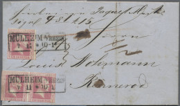 Preußen - Marken Und Briefe: 1855/1867, Partie Von Neun Briefen, Dabei MiNr. 6 M - Altri & Non Classificati