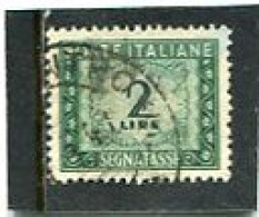 ITALY/ITALIA - 1947  POSTAGE DUE  2 L  FINE USED - Impuestos