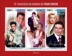 Guinea Bissau 2023, Cinema, F. Sinatra, Elvis, 3val In BF - Elvis Presley