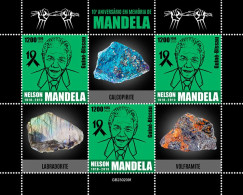 Guinea Bissau 2023, Minerals, Mandela, 3val In BF - Prix Nobel