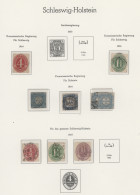 Schleswig-Holstein - Marken Und Briefe: 1864/1866, Nette Sammlung Auf Vordruckbl - Autres & Non Classés