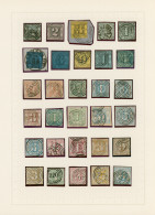 Thurn & Taxis - Marken Und Briefe: 1852/1866, Gestempelte Sammlung Von 30 Marken - Sonstige & Ohne Zuordnung
