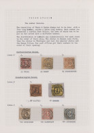 Thurn & Taxis - Marken Und Briefe: 1852/1875, Interessante Kollektion Auf Steckk - Autres & Non Classés