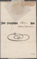 Württemberg - Marken Und Briefe: 1635/1810, Interessanter Bestand Mit Altbriefen - Otros & Sin Clasificación
