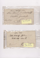 Württemberg - Marken Und Briefe: 1789/1851, 60 Saubere Faltbriefe "portofrei", D - Sonstige & Ohne Zuordnung