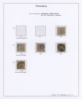 Württemberg - Marken Und Briefe: 1851/1875, Gestempelte Sammlung Der Kreuzer-Zei - Autres & Non Classés
