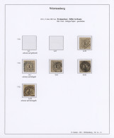 Württemberg - Marken Und Briefe: 1851/1875, Gestempelte Sammlung Der Kreuzer-Zei - Other & Unclassified