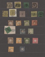 Württemberg - Marken Und Briefe: 1851/1875, Sammlung Kreuzerzeit Ab Mi.-Nr.1-43 - Altri & Non Classificati