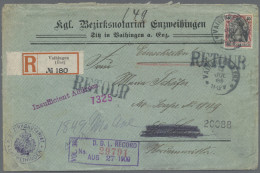 Württemberg - Marken Und Briefe: 1854/1935, Interessanter Bestand Mit über 180 B - Otros & Sin Clasificación