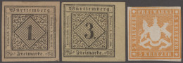 Württemberg - Marken Und Briefe: 1864/1865, MiNr. 1 Und 2 Je Als Nachdruck, Mit - Autres & Non Classés
