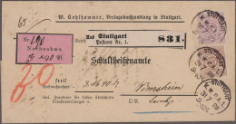 Württemberg - Marken Und Briefe: 1875/1920, Umfangreicher Sammlerbestand Mit Hun - Sonstige & Ohne Zuordnung