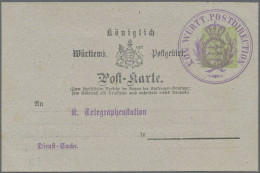 Württemberg - Ganzsachen: 1866/1920 (ca.), Partie Von über 300 Gebrauchten/ungeb - Andere & Zonder Classificatie