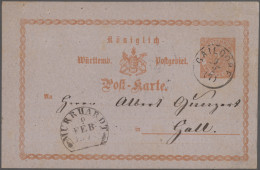 Württemberg - Ganzsachen: 1872/1920 Ca.: Über 500 Ganzsachen Aller Art Inklusive - Other & Unclassified