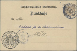 Württemberg - Ganzsachen: 1890/1910 (ca.), Partie Von 20 Gebrauchten Und Ungebra - Autres & Non Classés