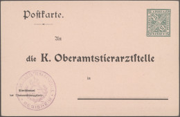 Württemberg - Ganzsachen: 1893/1919, Sammlung Von 46 Dienstganzsachen (davon 32 - Otros & Sin Clasificación