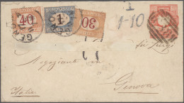 Transatlantikmail: 1855/1877, Mail Between South America And Europe (mainly Ital - Sonstige - Europa