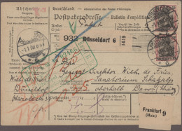 Deutsches Reich: 1907/1944, Sammlung Von 194 Paketkarten, Dabei 74 Germania, 70 - Collections