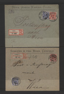 Deutsches Reich: 1887/1955, Sammlung Von 26 Belegen, Meist Postaufträge (einmal - Sammlungen