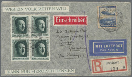 Deutsches Reich: 1929/1943, Destination SPANIEN, Sammlung Von 19 Briefen Und Kar - Verzamelingen