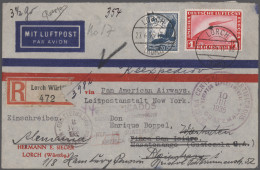 Deutsches Reich: 1935/1939, Destination GUATEMALA, Sammlungspartie Von Zwölf Bri - Collections