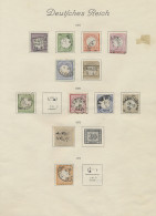 Deutsches Reich: 1872/1945, Gestempelte Teilsammlung Auf KABE-Vordruckblättern M - Sammlungen