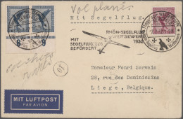 Deutsches Reich: 1932/1944, Destination BELGIEN, Partie Von Sieben Briefen/Karte - Sammlungen