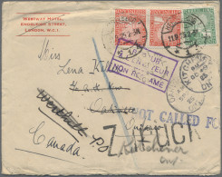Deutsches Reich: 1925/1941, Destination KANADA, Partie Von Sechs Briefen/Karten, - Verzamelingen