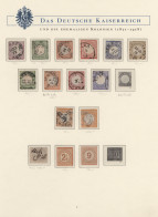 Deutsches Reich: 1872/1918 (ca), Sammlung Meist Gestempelt, U.a. Nr. 8, 15, 66, - Sammlungen