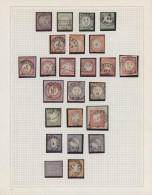 Deutsches Reich - Brustschild: 1872/1874, Saubere, Meist Gestempelte Sammlung Vo - Collections